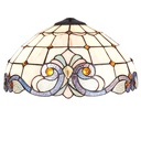 Abat-jour Tiffany Beige, Bleu Ø 40x21 cm