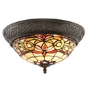 Lampe de plafond Tiffany Jaune Ø 38x20 cm E14/max 2x40W