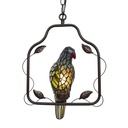 Lampe de plafond Tiffany Perroquet Multicouleur 40x26x86 cm E14/max 1x25W