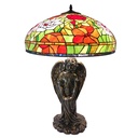 Tiffany Tischlampe Mehrfarbig Ø 57x83 cm E27/max 3x60W