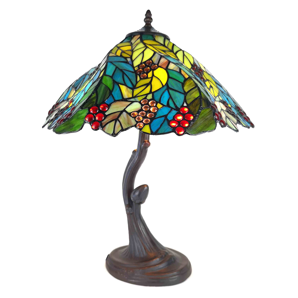 [5LL-6129] Table Lamp Tiffany Ø 43x54 cm E27/max 2x60W