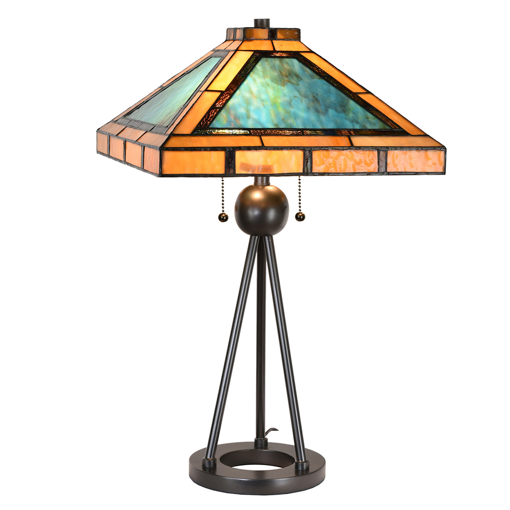 [5LL-6164] Lampada da tavolo Tiffany 61x61x73 cm E27/max 2x60W
