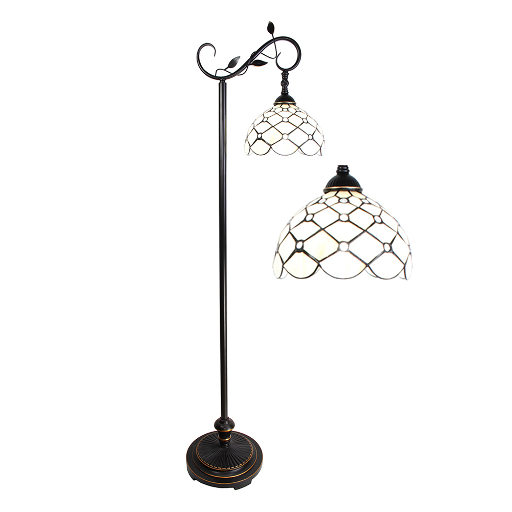 [5LL-6244] Lampada da terra Tiffany 36x25x152 cm E27/max 1x60W