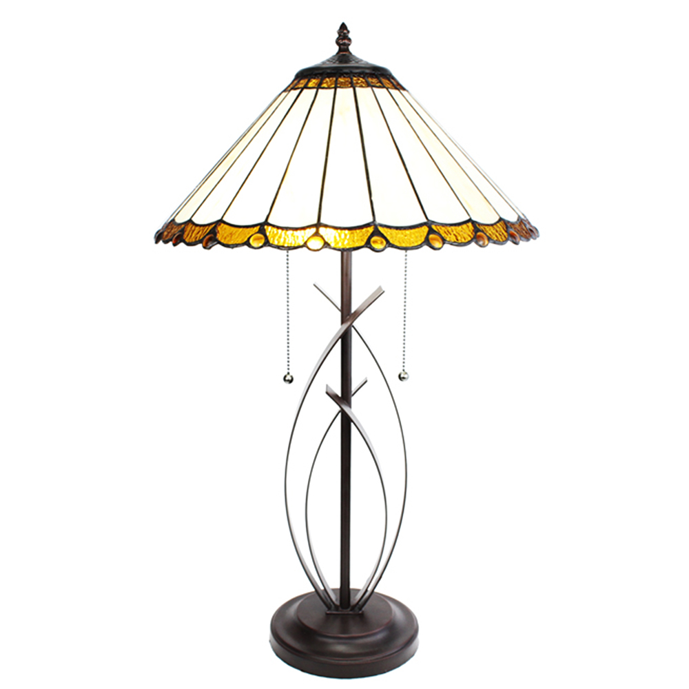 [5LL-6282] Table lamp Tiffany Ø 41x69 cm E27/max 2x60W