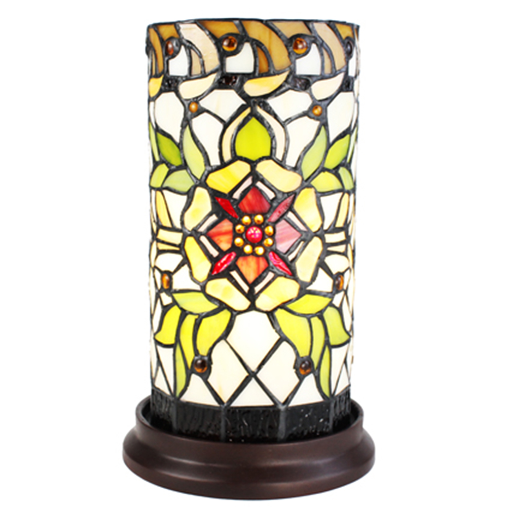 [5LL-6298] Tafellamp Tiffany Ø 15x26 cm E14/max 1x40W