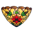 Tiffany Wandlampe Braun, Rot, Gelb 30x15x20 cm E14/max 1x40W