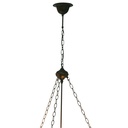 Kabelpendel Kette Tiffany Braun 100 cm E27/max 3x60W