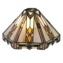 Lampshade Tiffany Beige, Brown 26x22x15 cm / KH 6 cm