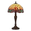 Tiffany Tischlampe Libelle Gelb Ø 30x53 cm E27/max 1x60W