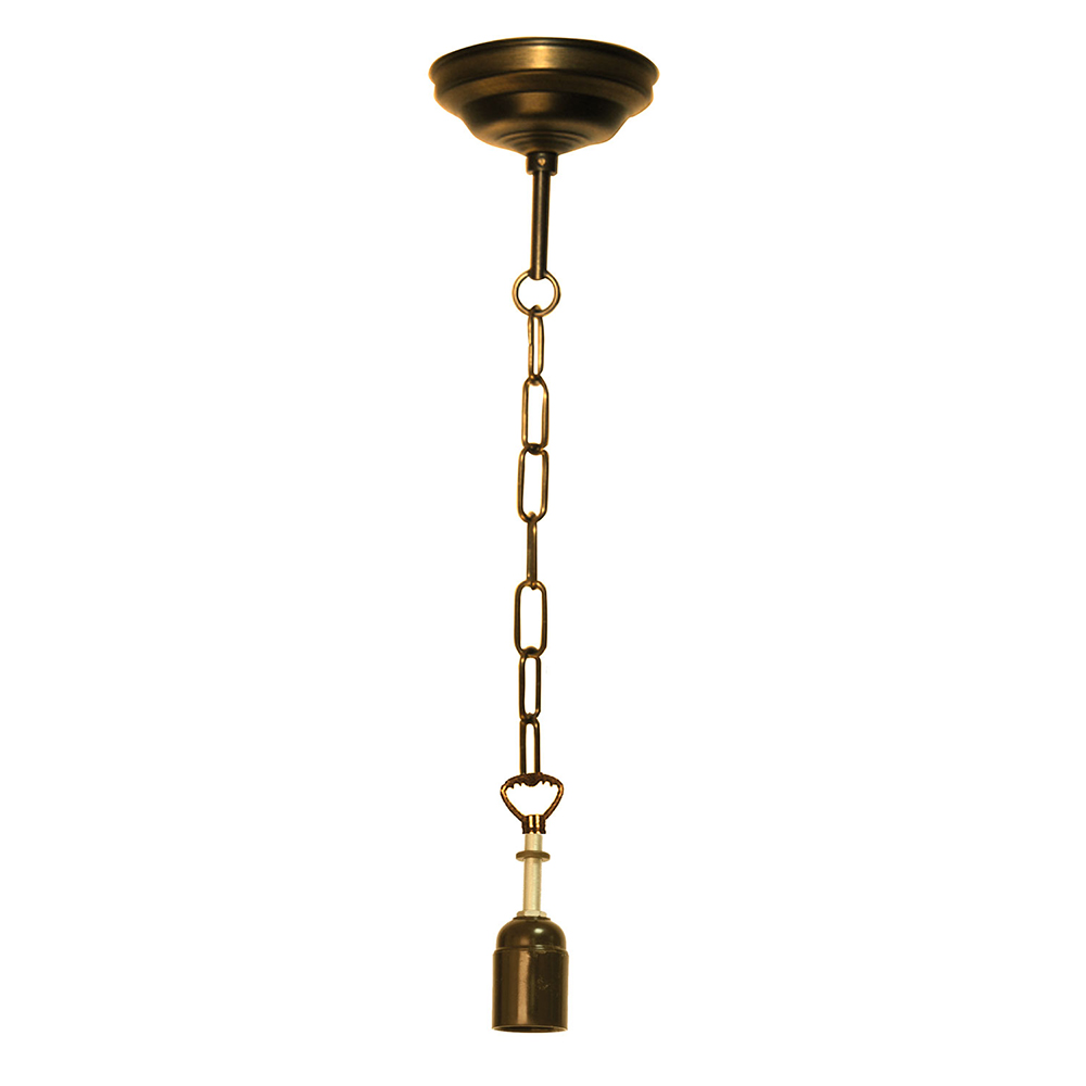 [5LL-99] Ketting bruin voor Tiffanykap 100 cm E27/max 1x40W