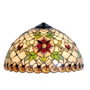 Lampshade Tiffany Beige, Red Ø 30x18 cm