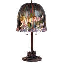 Lampe de table Tiffany Vert, Rose, Bleu Ø 35x68 cm E27/max 2x60W
