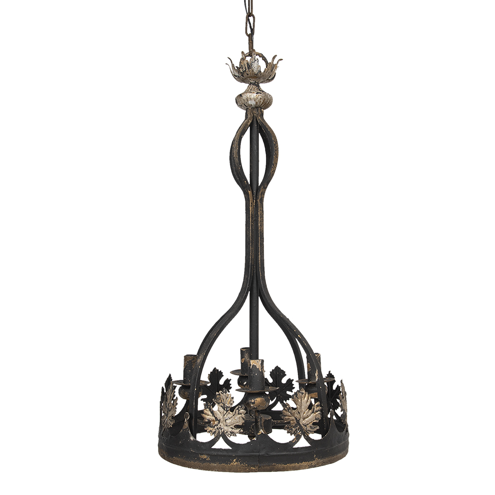 [5LMP304] Pendant Lamp Brown Ø 40x85 cm E14/max 4x25W