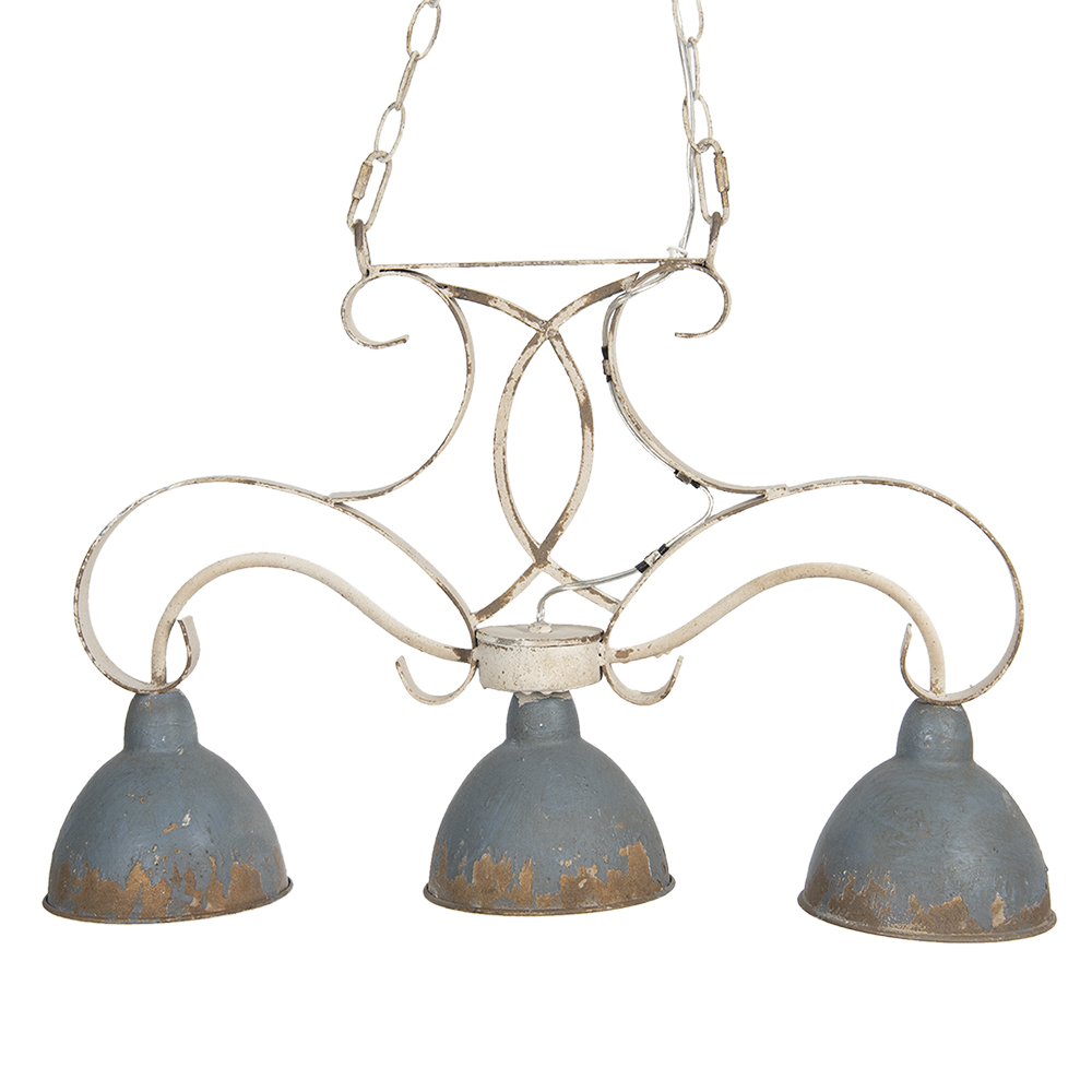 [5LMP307] Pendant Lamp Grey 60x15x42 cm E27/max 3x60W