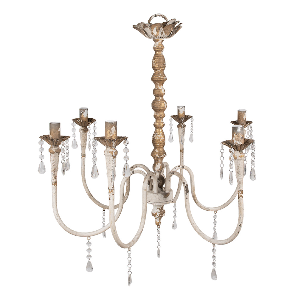 [5LMP351] Hängelampe Beige ,Goldfarbig 72x72x67 cm E14/max 6x25W