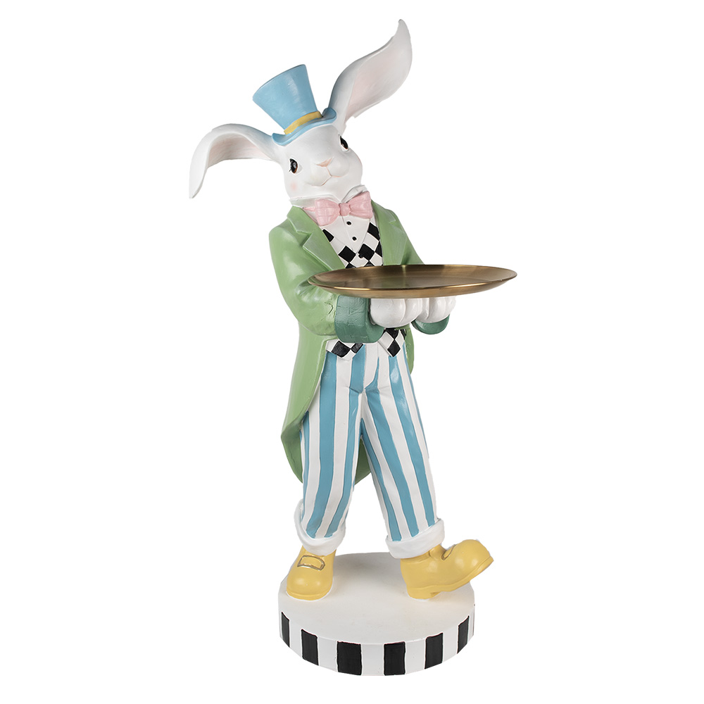 Decoratie konijn 47x52x105 cm