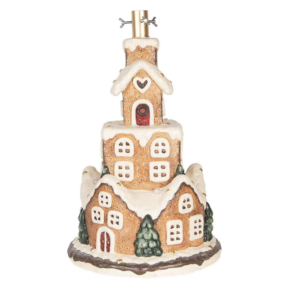 Support d'arbre de Noël Marron Blanc Ø 35x57 cm
