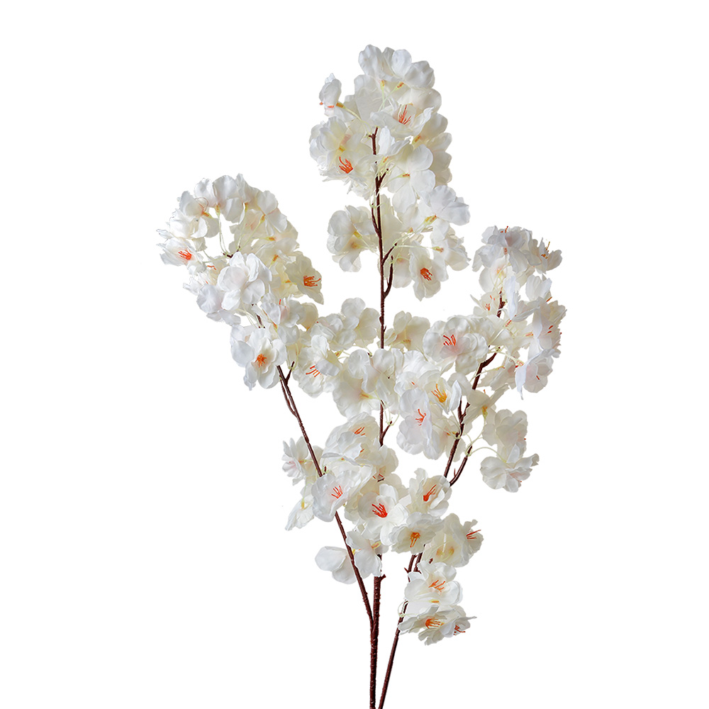 [5PL0073] Decoratie tak met bloemen 20x10x106 cm