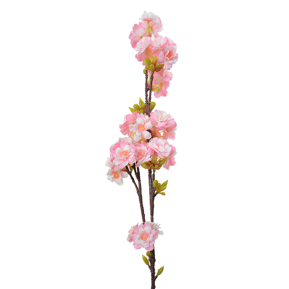 [5PL0094] Deko Ast mit Blumen Rosa 10x8x92 cm