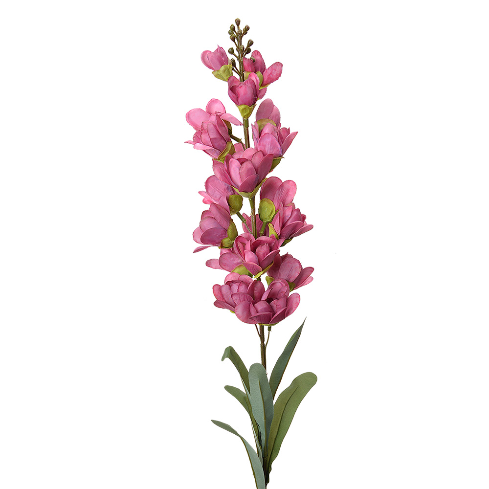 [5PL0103] Deko Ast mit Blumen Rosa 10x7x95 cm