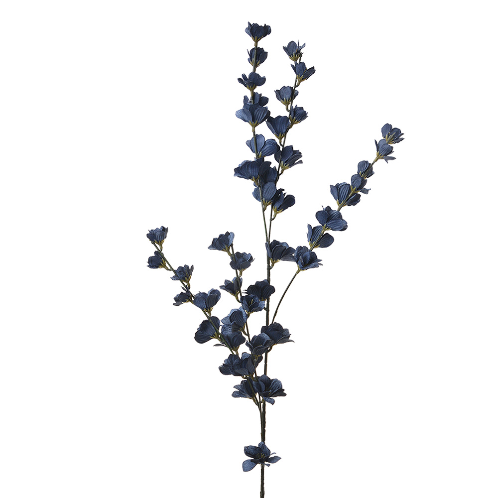 Decoratie tak met bloemen 6x6x102 cm