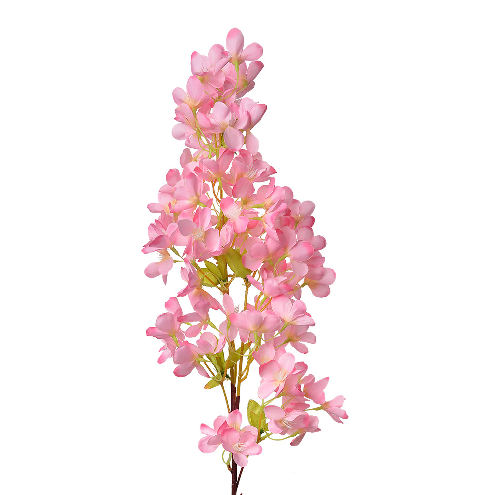 [5PL0117P] Decoratie tak met bloemen 15x8x100 cm