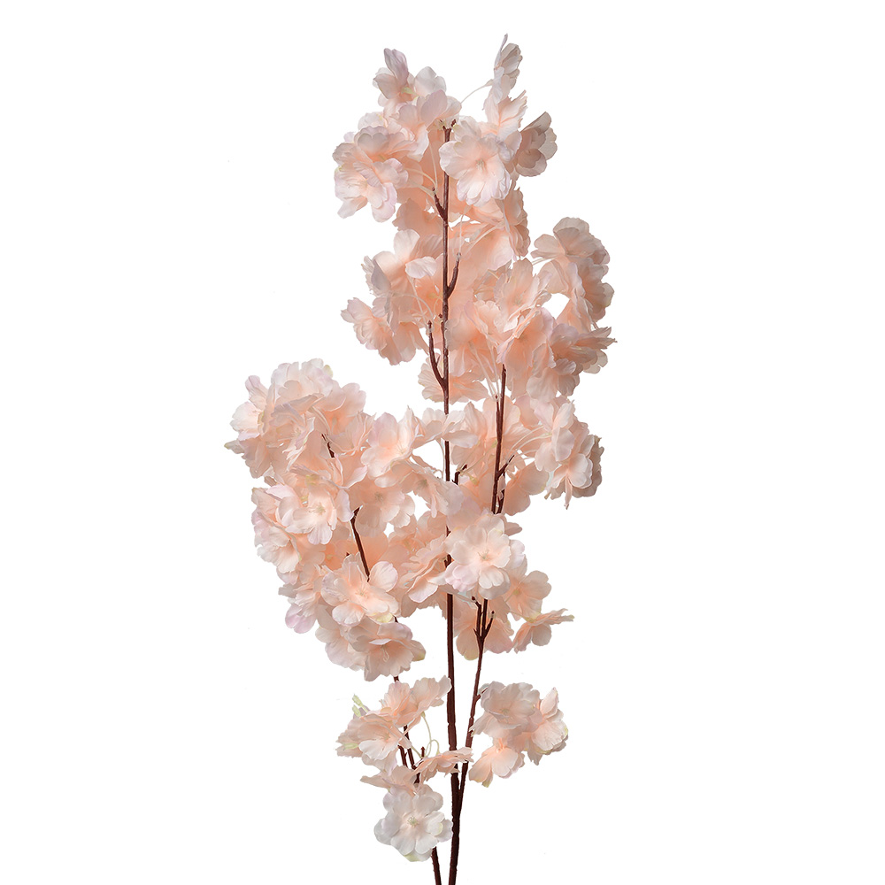 [5PL0118O] Decoratie tak met bloemen 24x8x100 cm