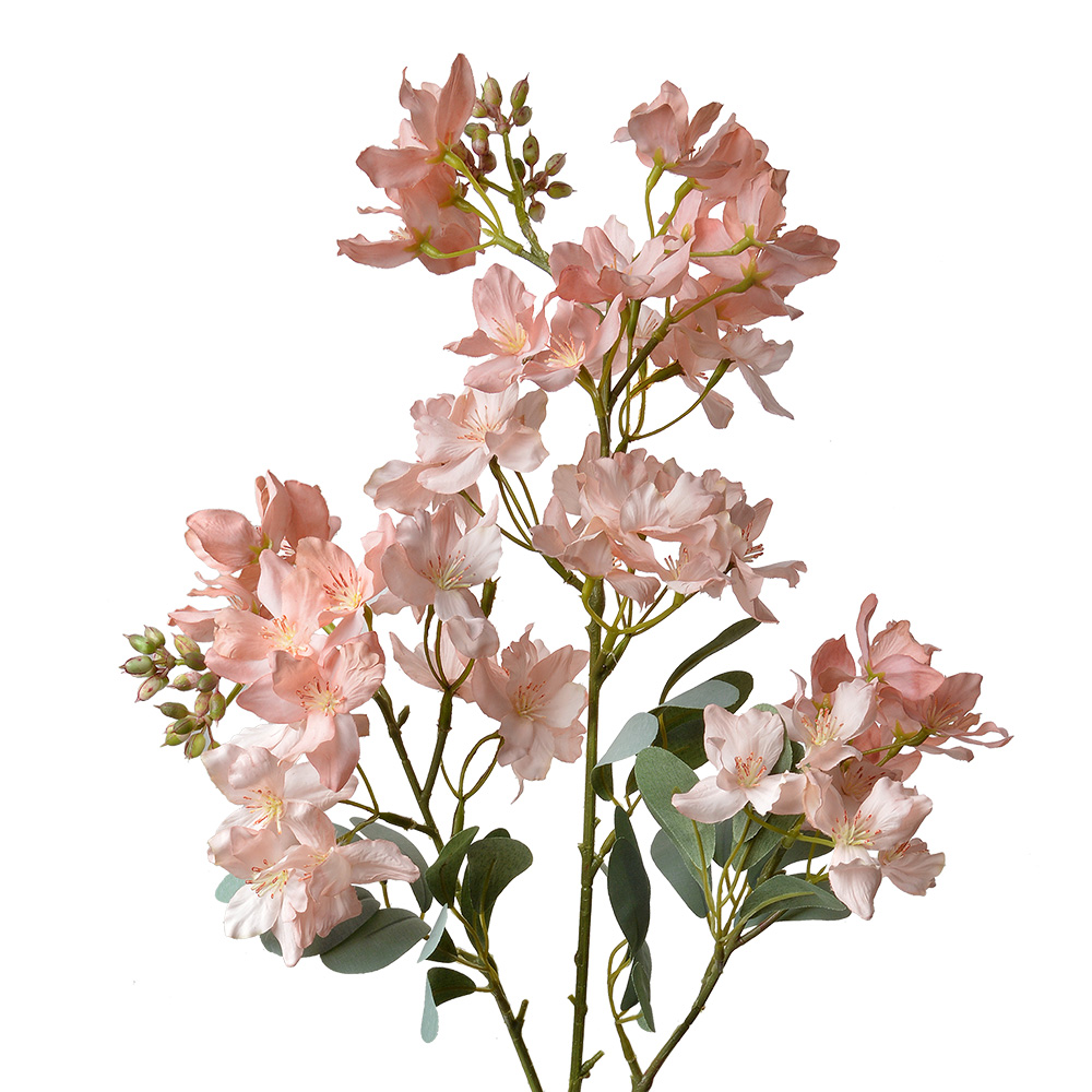 [5PL0120] Decoratie tak met bloemen 22x11x85 cm