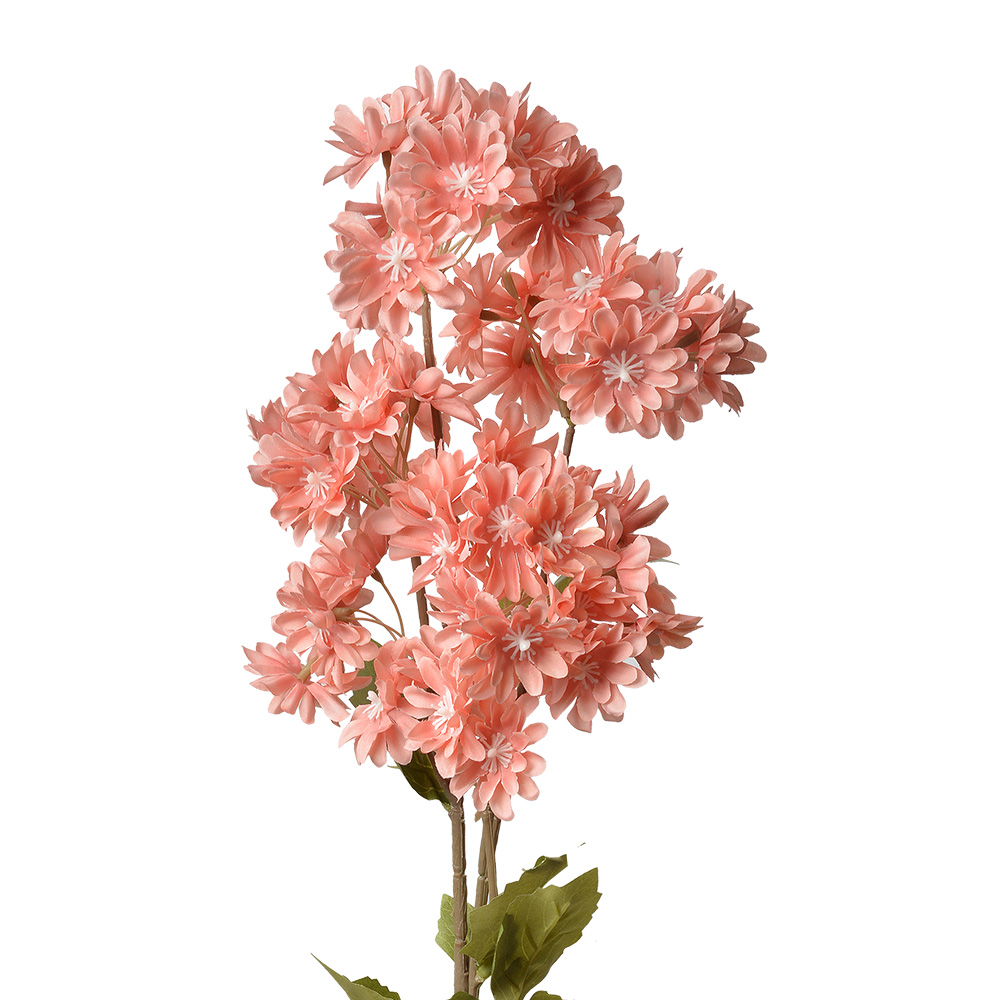 [5PL0125P] Decoratie tak met bloemen 17x9x72 cm