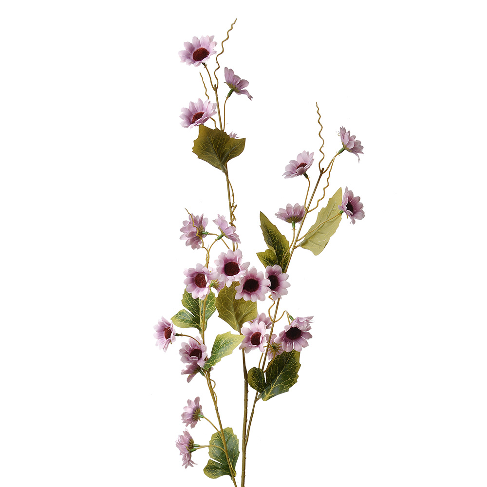 [5PL0134PA] Decoratie tak met bloemen 25x6x107 cm