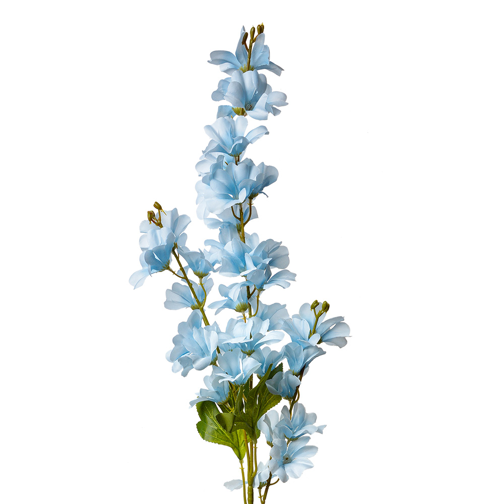 [5PL0135BL] Decoratie tak met bloemen 16x12x100 cm
