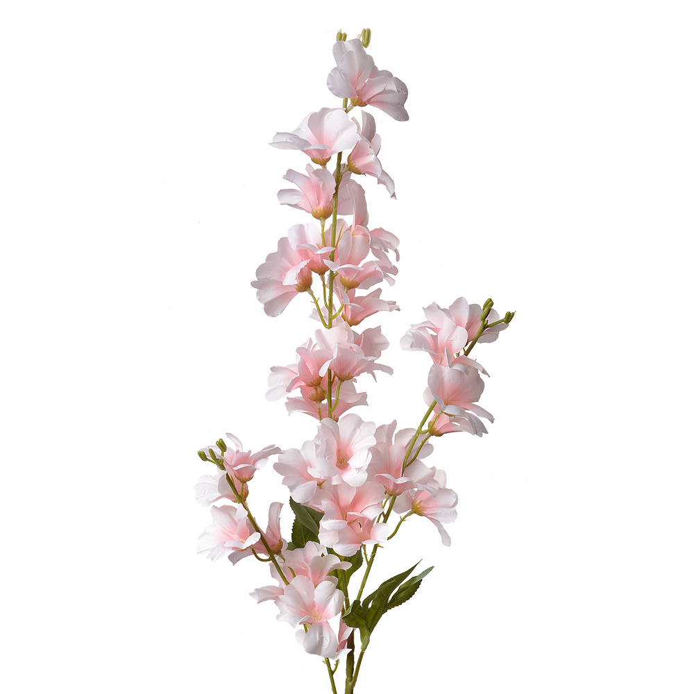 [5PL0135P] Deko Ast mit Blumen Rosa Grün 16x12x100 cm