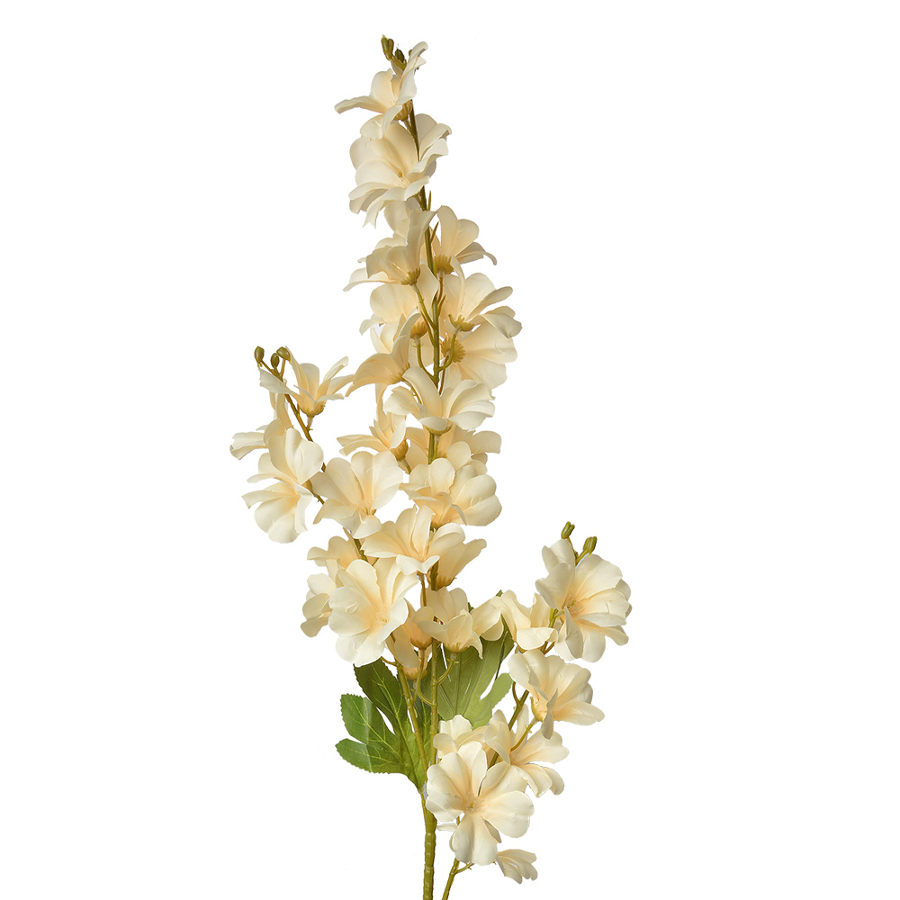 [5PL0135Y] Deko Ast mit Blumen Gelb Grün 16x12x100 cm