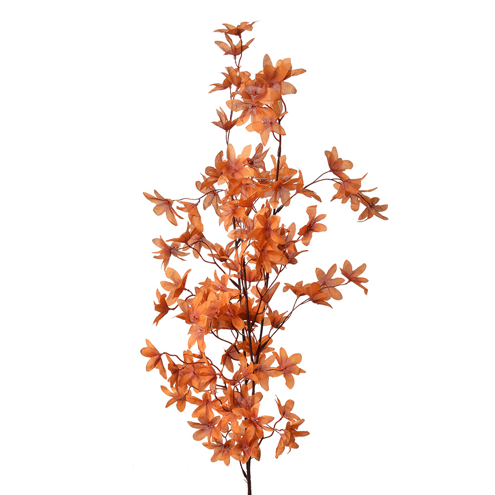 [5PL0136O] Decoratie tak met bloemen 15x7x112 cm