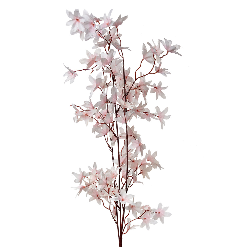 [5PL0136P] Decoratie tak met bloemen 15x7x112 cm