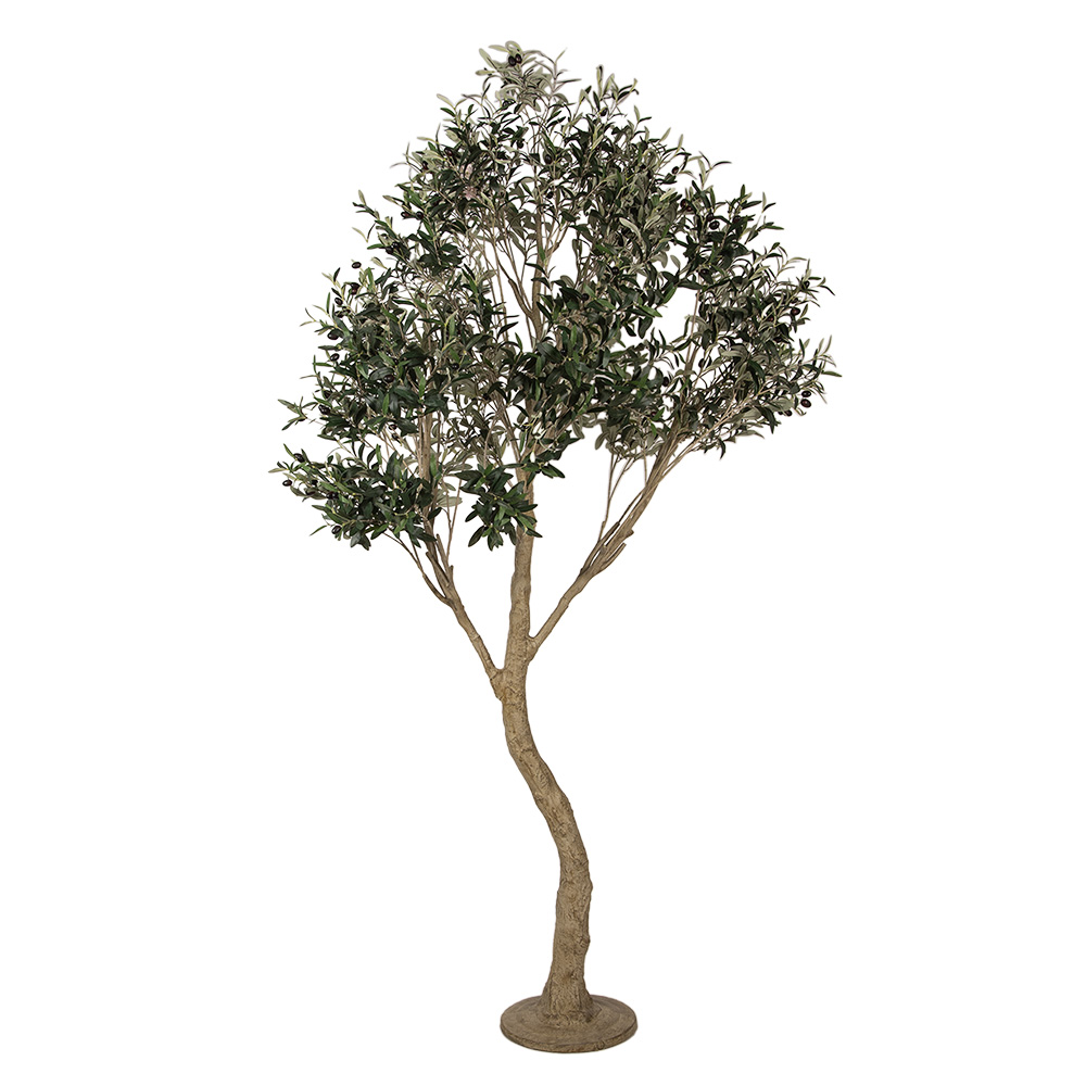 [5PL0142] Decorative Olive tree Green Beige 140x130x250 cm