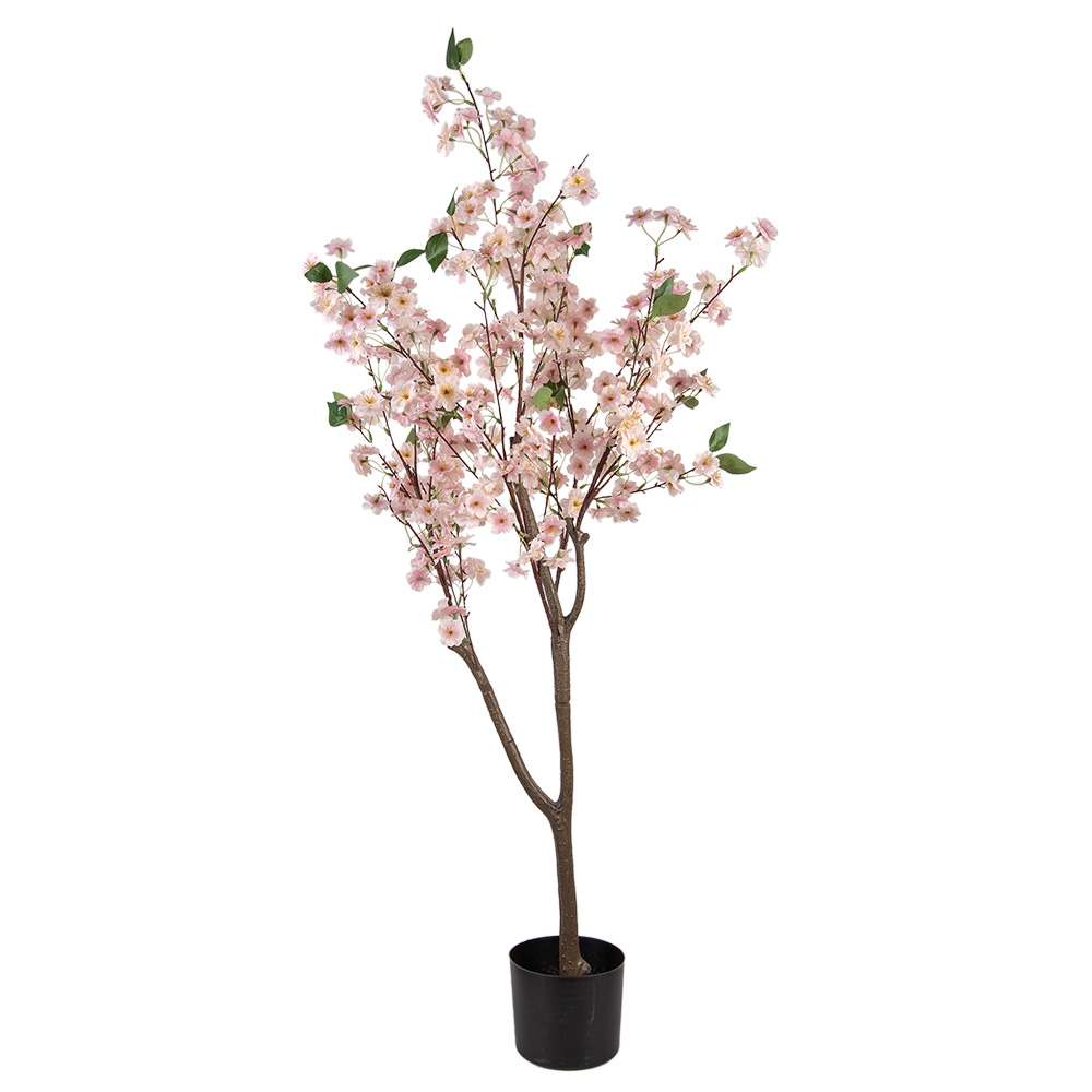 [5PL0147] Albero di decorazione Marrone Rosa 35x35x120 cm