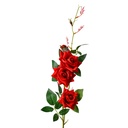 Branche de décoration avec fleurs Rouge Vert 12x8x83 cm