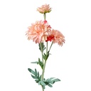 Fleur artificielle Rose Vert 10x8x75 cm