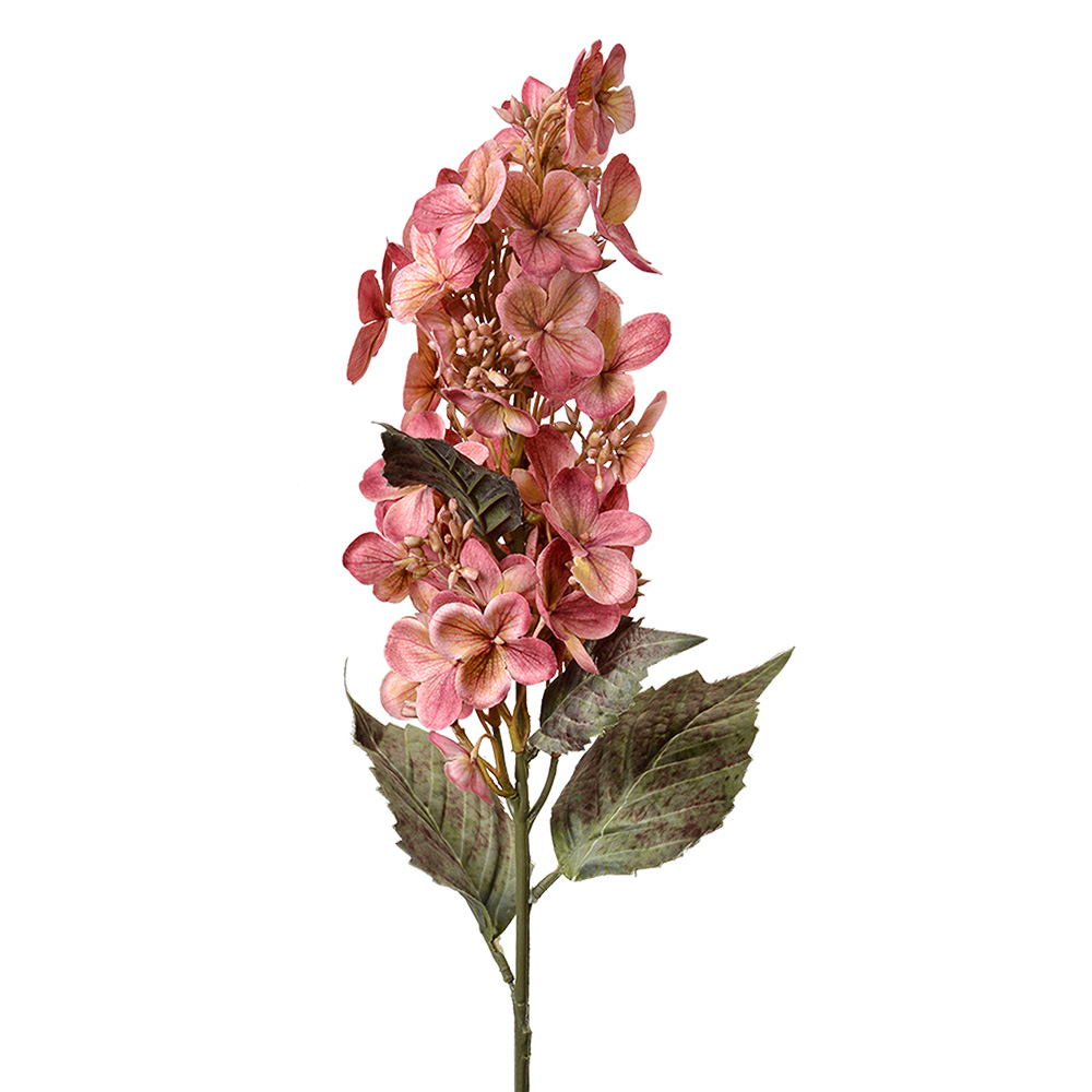 [5PL0162P] Rami Artificiali Decorativi con fiori Rosa Verde 10x8x71 cm