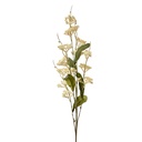 Deko Ast mit Blumen Beige Grün 8x6x80 cm