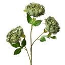 Branche de décoration avec fleurs Vert 12x8x80 cm