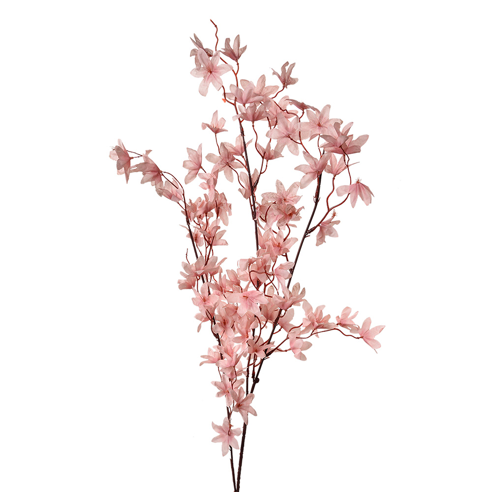 Decoratie tak met bloemen 6x6x110 cm
