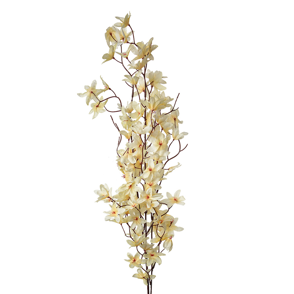 Decoratie tak met bloemen 6x6x110 cm