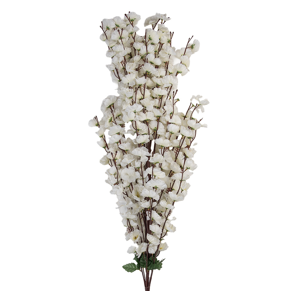 Decoratie tak met bloemen 15x10x100 cm