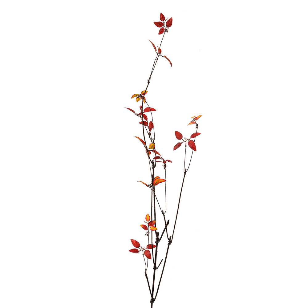 [5PL0181R] Decorative Artificial Branch Red Brown 18x5x116 cm
