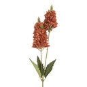 Deko Ast mit Blumen Bordeaux Grün 10x7x74 cm