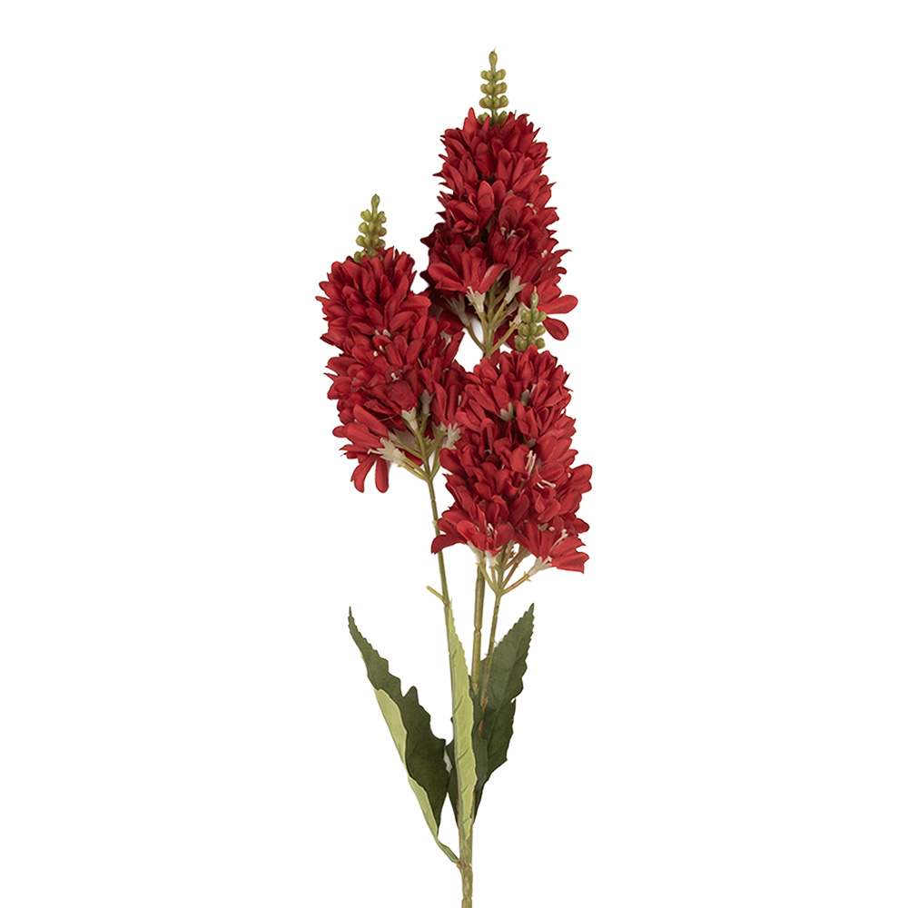 [5PL0190R] Decoratie tak met bloemen 10x7x74 cm