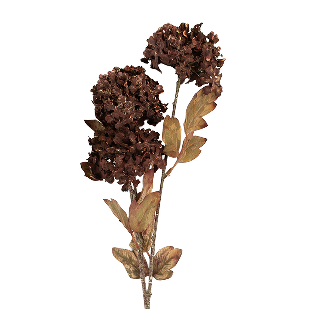 [5PL0193CH] Decorative Artificial Branch with flowers Brown Green 10x8x76 cm