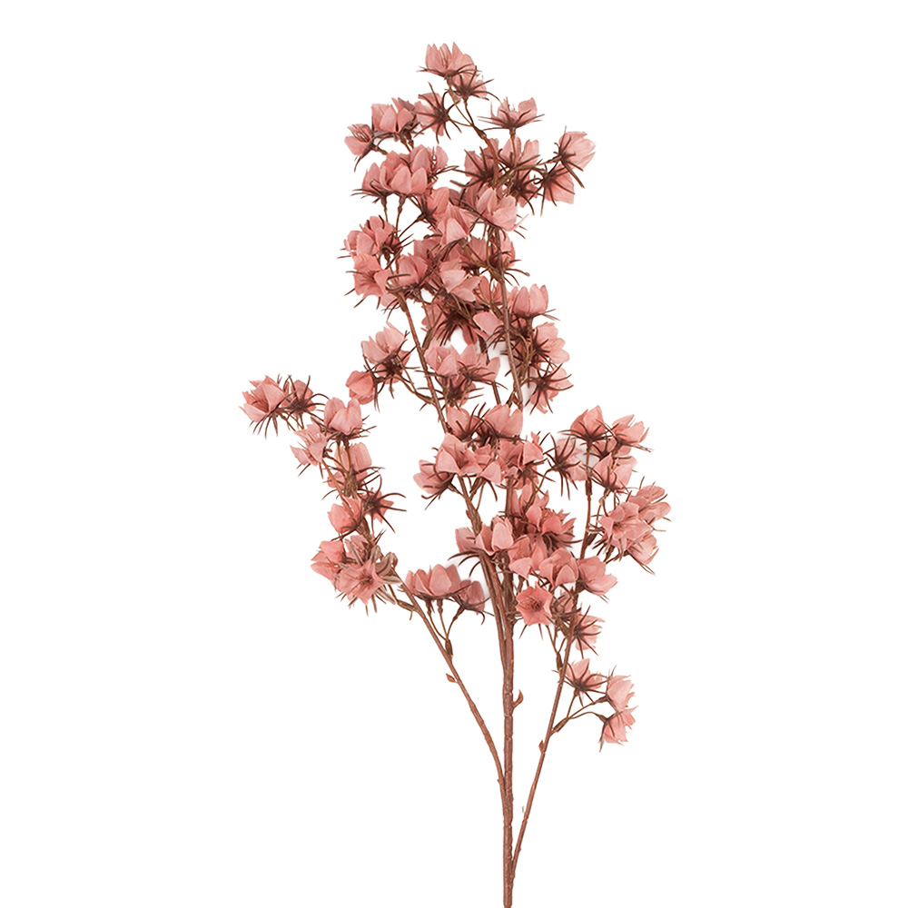 [5PL0201DP] Fiori Finti Rosa Marrone 10x10x86 cm